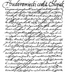 Thudorowiecki cedit Chłopicki