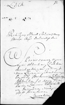 Zapis w protokole dekretowym kadencji wileńskiej dotyczący sporu między Barbarą z Zawiszów Radziwiłł wojewodziną nowogródzką a Kazimierzem Zaranka, Wilno 20 sierpnia 1768 r.
