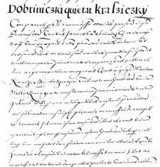 Dobriniczki quietat Krasziczky