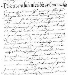 Tokarzewski inscribit se Janczewski