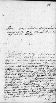 Zapis w protokole dekretowym trybunału Wielkiego Księstwa Litewskiego dotyczący sporu o dobra ziemskie między Eleonorą z Adamowiczów Wasilewską a braćmi Franciszkiem i Tadeuszem Wasilewskimi, Wilno 22 maja 1766 r.