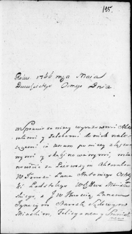 Zapis w protokole dekretowym trybunału Wielkiego Księstwa Litewskiego dotyczący sporu o dobra ziemskie między Antonim Ostreyko podstolim mińskim a Felicjanem i Stanisławem Iwanowskimi, Wilno 28 maja 1766 r.