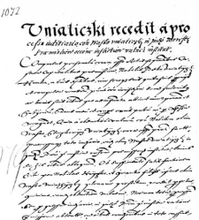 Uniaticzki recedit a processu iuditiario con Wasko Uniaticzki