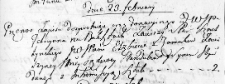 Przenos zapisu uczynionego przez Felicjana Zawiszę na rzecz małżonki Elżbiety Zawiszowej, Nowogródek 23 luty 1767 r.,