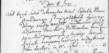 Zapis ekstraktu dekretu między Swadkowskim a Piotrowskim, Nowogródek 4 czerwca 1767 r.
