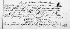 Zapis zastawny uczyniony przez Antoniego Szyrmę na rzecz Stanisława Kołba, Wilno 9 października 1766 r.