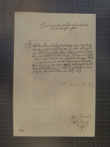List Jędrzeja Janickiego do Władysława Dominika Ostrogskiego-Zasławskiego wojewody sandomierskiego z 8 VII 1649