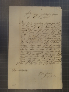List Stanisławy Sosikowej miecznikowej koronnej do Marcjana Wituskiego z 28 IX 1649 r.