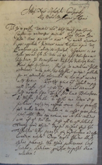 List Stanisława Bieniawskiego do Marciana Wituskiego z 2 VIII 1649 r.