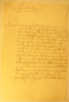 List Andrzeja Leszczyńskiego do Piotra Gembickiego z Warszawy, 16 VII 1654