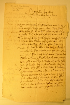 List Bernarda Skrobkowicza do Alberta Giżyckiego, z Niepołomic 16 X 1648 r.