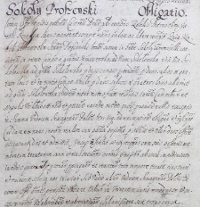 Sokoły Proszenski obligatio