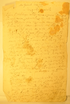 List Aleksandra Gosiewskiego do żony Ewy, cztery mile od Torpca 6 III 1613 r.