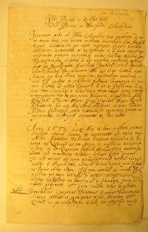 List Stanisława Berezowskiego do Andrzeja Leszczyńskiego, Widawa 28 V 1653 r.
