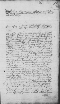 Zapis skryptu plenipotencji wydany przez Jana Frąckiewicza oboźnego smoleńskiego na rzecz pana Woytkiewicza komornika wileńskiego