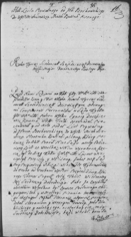 Zapis listu prywatnego od pana Borkowskiego do pana Michniewicza stolnika kowieńskiego