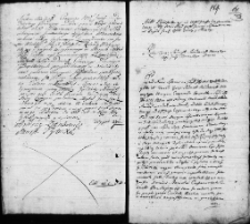 Zapis aktu plenipotencji wystawiony przez Józefa Ciechanowieckiego starosty mścisławskiego na rzecz Jana Dewoyna Sylwestrowicza regentowi grodzkiemu oszmiańskiemu
