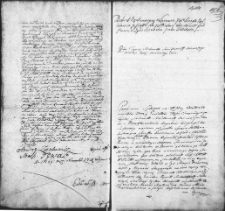 Zapis dekretu w sprawie między Justynianem Szczyttem a Konstantym Ludwikiem Platerem wojewodą mścisławskim