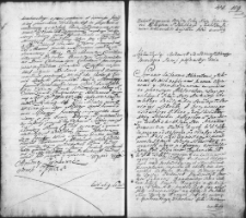 Zapis dekretu w sprawie między Antonim Słomskim a jezuitami konwentu wileńskiego