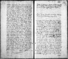 Zapis dekretu w sprawie między Piotrem Pawłem Praskim podczaszym pińskim a Leonem Sorokom rotmistrzem powiatu oszmiańskiego