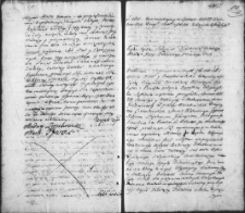 Zapis dekretu w sprawie między Ignacym i Katarzyną z Matuszewiczów Warakowskimi a Stefanem Giedroyciem biskupem inflanckim