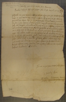List Wacława Zubczewskiego do Stanisława Sapiehy, Łuck 22 III 1622 r.
