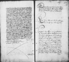 Zapis dekretu w sprawie między Aleksandrem Chmielewskim i Józefem Barańskim a Ignacym Horydeńskim
