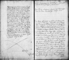 Zapis dekretu w sprawie między Michałem Narajewskim stolnikiem mozyrskim a Antonim Taraszowskim