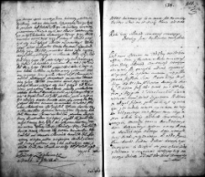 Zapis dekretu w sprawie między Manem Piasecki wojskim Wielkiego Księstwa Litewskiego a Janem Romeyko Hurho pisarzem grodzkim witebskim
