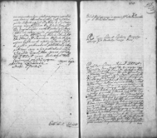 Zapis dekretu w sprawie między Mikołajem i Katarzyną z Sinayłłów Miładowskimi a Tadeuszem Wołczkiem
