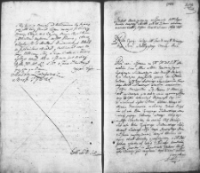 Zapis dekretu w sprawie między Joanną Zochowską a jej opiekunami Adamem i Anną z Zochowskich Reuttami