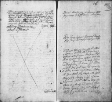 Zapis dekretu w sprawie między Stanisławem i Antoniną Odyńcami a Kazimierzem i Rozalią Zabłowskimi