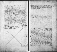 Zapis dekretu w sprawie między Michałem Kościuszko a Franciszkiem, Michałem i Stefanem Alexandrowiczami