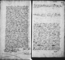 Zapis dekretu w sprawie między Henrykiem i Magdaleną Scholtenami a Antonim Tyzenhauzem