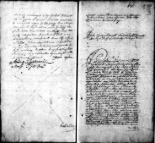 Zapis dekretu w sprawie między Krystyną, Mateuszem, Adamem i Franciszkiem Chasewiczami a Stanisławem Kosikiewiczem a Tomaszem Snażewskim