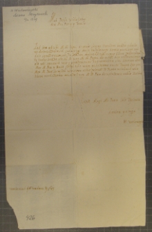List H. Wielowieyskiego do Adama Wojkowskiego, Molesce 6 XII 1649 r.