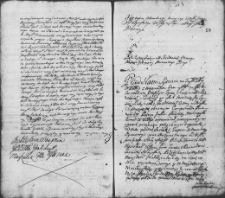 Zapis aktu dobrowolnej darowizny uczyniony przez Jana Józefa Hołyńskiego na rzecz Teresy z Buiwidów Janowej Hołyńskiej