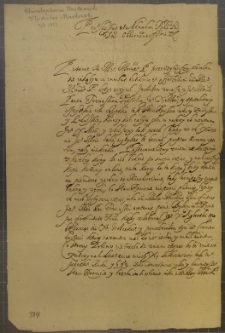 List Krzysztofa Rzedkowskiego do Władysława Markowskiego, Stara Rawa 2 VIII 1653 r.