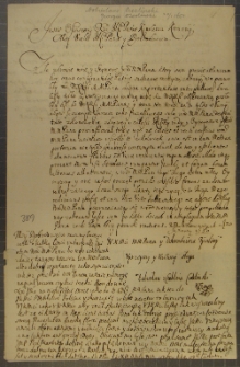 List Dobiesława Cieklińskiego do Grzegorza Ossolińskiego, Mikołajewicze 20 I 1650 r.