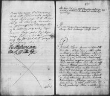 Zapis pozwu w sprawie między Janem Piaseckim a Józefem Udzialskim Korsakiem