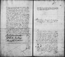 Zapis dwóch regestrów dotyczących sprzętu żołnierskiego i garderoby należących do małżeństwa Żyżemskich