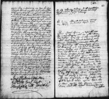 Zapis listu urzędowego od Hieronima Szemiotha w sprawie Marcina i Aleksandra Korsaków