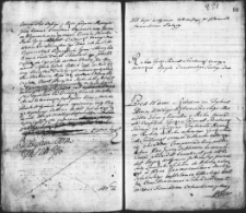Zapis kopii prawa wieczystego między Kazimierzem Leonem Druckim Sokolińskim a Hieronimem Sokolińskim