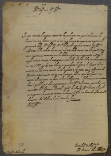 List Giov[anni] Batt[ista] Solari do Tobiasza Małachowskiego, Milano 26 IX 1629 r.
