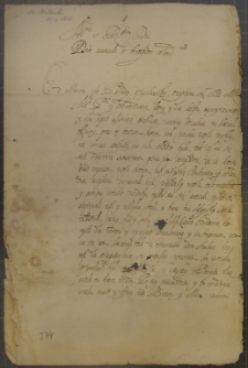List Władysława Konstantego Wituskiego do Tobiasza Małachowskiego, Lejda 18 X 1633 r.