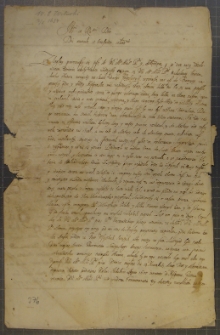 List Władysława Konstantego Wituskiego do Tobiasza Małachowskiego, Lejda 2 I 1634 r.