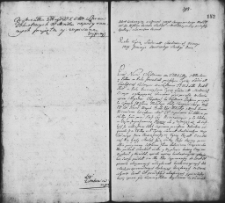 Zapis dekretu w spawie między Mikołajem Chrapowickim a Aleksandrem Korsakiem