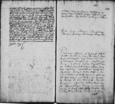 Zapis dekretu w sprawie między Ignacym Jakowickim a Benedyktem Przysieckim