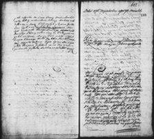 Zapis dekretu w sprawie między Józefem Osipowskim a Krystyną z Sapiehów Masalską