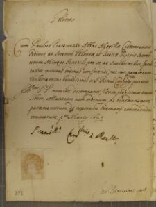 List francuskiego kardynała do Pawła Piaseckiego, Montalto 1 III 1629 r.